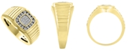 Macy's Men's Diamond (1/2 ct.t.w.) Ring in 10k Yellow Gold